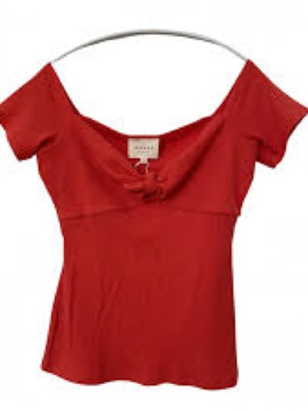 Sezane Caro T-Shirt in Coral Red